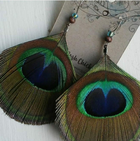 Jewelry - Peacock Feather Earrings